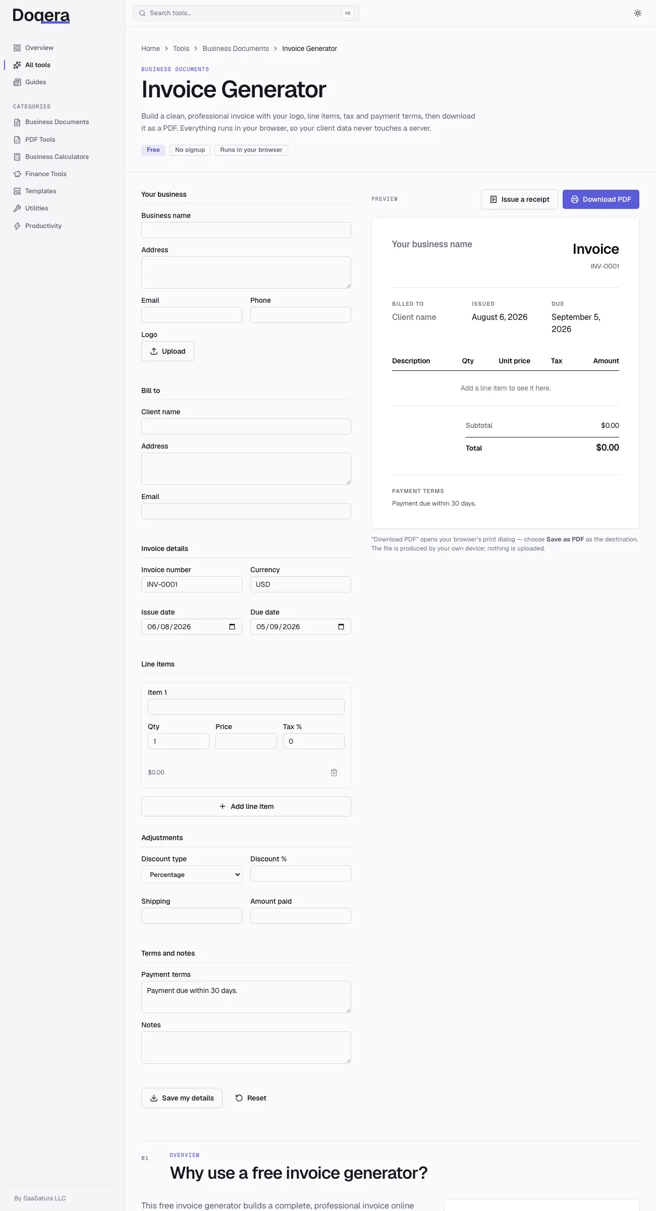 Doqera — screen 3